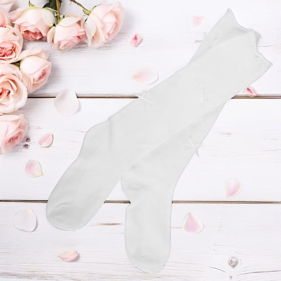 OUNONA 1 Pair Female Stocking Cotton Over Knee Socks Comfortable Antislip for Summer Wear Skirts