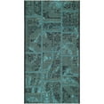 thumbnail image 6 of SAFAVIEH Palazzo Valerie Euro style Area Rug, Black/Turquoise, 4' x 6', 6 of 8