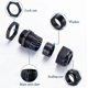 thumbnail image 2 of 10 prensaestopas de nailon impermeables IP68, M20 x 15, con contratuerca de 6-12 mm., 2 of 5