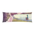 thumbnail image 2 of BSDHOME Taie d'Oreiller Corps Lapin et Canard Housse de Coussin Protecteur d'Oreiller Impression Recto-Verso 20x60 Pouces, 2 of 2