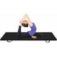 thumbnail image 6 of Hyxoo Folding Exercise Aerobics Mat, 6ft x 2ft x 2in PU Leather Mats with Carrying Handles with Hook & Loop Fastener for MMA, Stretching, Cheerleading Martial Arts,Gymnastic Black, 6 of 6