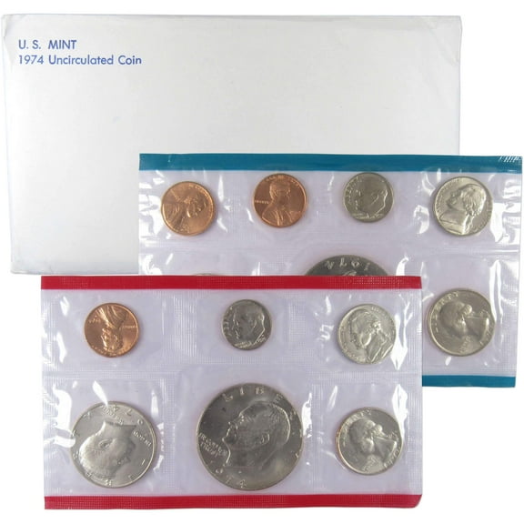 1974 Uncirculated Coin Set U.S Mint Original Government Packaging OGP