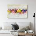 thumbnail image 2 of PixonSign Canvas Print Wall Art Germany Paint Splatter Landmarks Architecture & Maps Cities Illustrations Modern Art Global Scenic Colorful Multicolor Ultra for Living Room, Bedroom, Office - 32"x48", 2 of 5