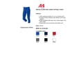 thumbnail image 2 of A4 Apparel NW6166 Womens Elastic Bottom Softball Pant - Grey - Medium, 2 of 2