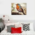 thumbnail image 3 of Shiartex Fall Decor Waterpainted Bird Canvas Wall Art Picture 20x16in for Living Room Bedroom 20x16in, 3 of 3