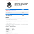 thumbnail image 2 of Engine Harmonic Balancer - Compatible with 1997 - 2008 Ford F150 4.2L V6 1998 1999 2000 2001 2002 2003 2004 2005 2006 2007, 2 of 2