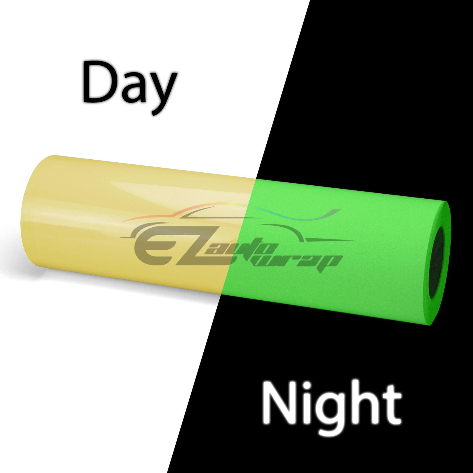 ESSMO™ Glow in The Dark Neon Yellow Transfer Vinyl HTV T-Shirt 20" Wide Roll Iron Heat Press GD02 20"x96"