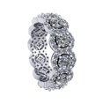 thumbnail image 3 of 4.25Ct Round Cut Natural Diamond Ladies Circle Halo Anniversary Wedding Eternity Band Ring 10k Gold GH SI1, 3 of 3