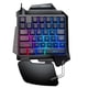 thumbnail image 2 of G92 Teclado para juegos con cable Teclado ergonómico de una sola mano con 35 teclas y retroiluminación, 2 of 9