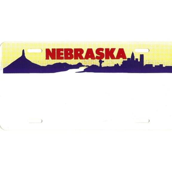 Design It Yourself Nebraska State Bicycle Plate #2. Free Personalization on Plate