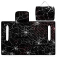 thumbnail image 5 of Pzuqiu Golf Cart Accessory with 4 Front Pockets Polyester, Compatible with Outdoor Golf Carts, for EZGO Yamaha Club Car, Spider Web Pattern, 5 of 9