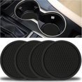 thumbnail image 1 of Posavasos para coche, portavasos antideslizantes de 4 piezas, posavasos decorativos integrados, 1 of 5
