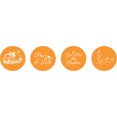 thumbnail image 2 of Darling Souvenir DIY chocolate&nbsp;Candy Labels Sacrament Baptism Theme&nbsp;Stickers 190 Pcs-Orange, 2 of 2