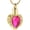 Pink, variant on Urn Necklaces for Ashes Birthstone Heart Shape Urns for Human Ashes Memorial Cremation Urn Locket Keepsake Ashes Jewelry