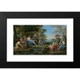 thumbnail image 2 of Filippo Lauri 14x10 Black Modern Framed Museum Art Print Titled - Landscape with Diana and Her Nymphs Resting After the Hunt, 2 of 5