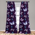 thumbnail image 4 of Ambesonne Wings of Spring Curtains, Art Dream Butterfly, Pair of 28"x84", Quartz Soft Blue Lilac, 4 of 5