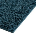 thumbnail image 5 of Unique Loom Solace Comfort Solid Shag Rug ,Runner,2' 6" x 13' 1" Sapphire Blue Shag Solid Bathroom Hallway Mud Room, 5 of 6