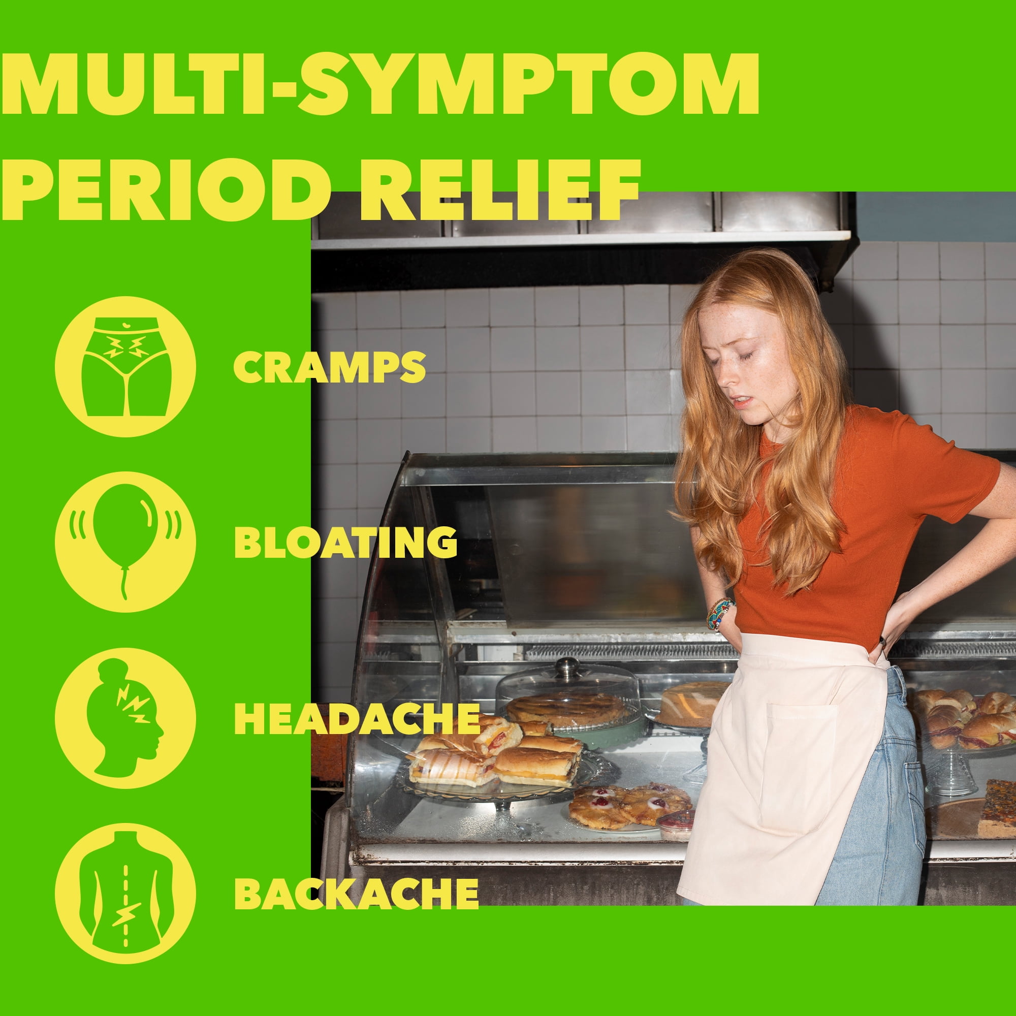 Midol Complete Caffeine Free Menstrual Pain Relief Caplets, 24 Count