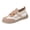 Coffee, variant on Willtoo Womens Slip On Knit Walking Sneakers Breathable Mesh Casual Flat Shoes Comfort Lace-Up Platform Daily Travel Shoes