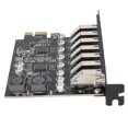 thumbnail image 1 of 7 Port PCIE Expansion Card, 7 Ports USB3.2 PCI Express Expansion Card Wide Compatibility Easy Operation  For CD DVD Drive, 1 of 8