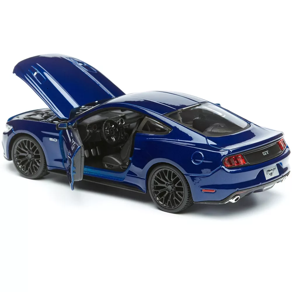2015 Ford Mustang GT 5.0 Blue Metallic 1/24Beyond Comparable Diecast Car Model by Maisto