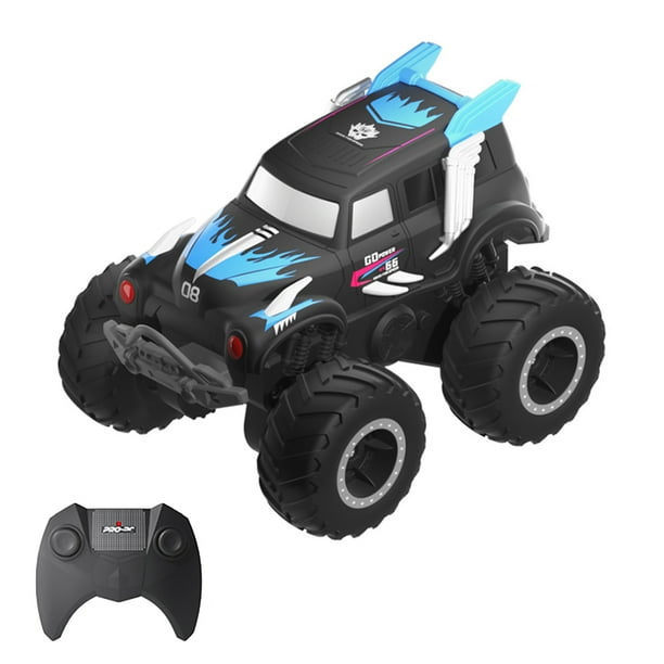 Coche acrobático de control remoto, tracción en las cuatro ruedas, 2,4 GHz, conducción en ambos lados, anfibio