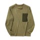 thumbnail image 4 of pstuiky manga larga para hombre, Sudadera con cuello redondo, manga larga, color liso, para hombre, cómoda y cálida para el hogar top de hombre l, 4 of 5