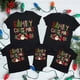 thumbnail image 1 of Conjunto de día de Navidad Equipo familiar de Navidad 2024 Conjuntos a juego con estampado Camisetas familiares de manga corta Conjunto de camisa Ropa informal de vacaciones, 1 of 5