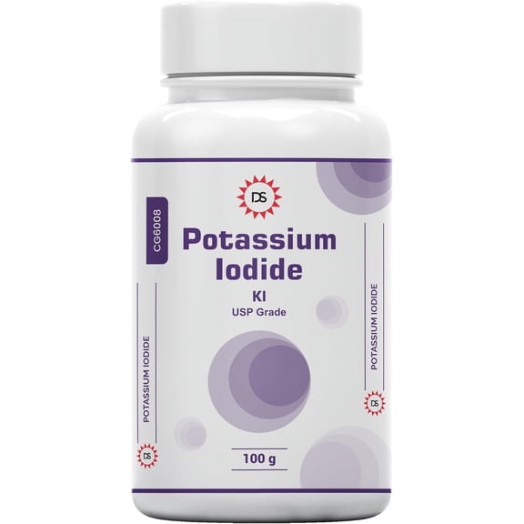 Dawn Sci High Purity USP Grade Potassium Iodide Powder Crystal, 100Gm