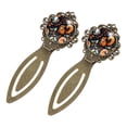 thumbnail image 2 of Squirrel Book Marks with Vintage Copper-Colored Lace: Stainless Steel Book Accessories and Reading Essentials - Gifts for Bookworms and Readers [Set of 2], 2 of 5
