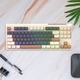 thumbnail image 4 of [Café] M87 Teclado Inalámbrico Modo Dual Gaming Esports Office Silent PBT Ball Teclado Y Mouse (Café), 4 of 9