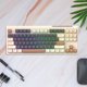 thumbnail image 4 of [Café] M87 Teclado Inalámbrico Modo Dual Gaming Esports Office Silent PBT Ball Teclado Y Mouse (Café), 4 of 9