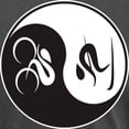 thumbnail image 3 of CafePress - Bike Ski Yin Yang T Shirt - Mens Comfort Colors Shirt, 3 of 5