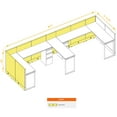 thumbnail image 5 of Workstation Furniture 39H 2pack Bullpen Powered Cubicles, 5 of 5