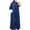 Blue, variant on Casual Pant Suits for Women Trendy New Womens Spring and Summer Casual Round Neck Short Sleeved Tops Wide Leg Pants Solid Color Pocket Pants Set Blue M
