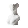 thumbnail image 1 of Ceramic Vase White Ceramic Female Solid Color Statue Head Flower Body Vase Handmade Modern Statue Art Flower Vase, 1 of 6