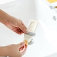 thumbnail image 3 of FRCOLOR toothpaste squeezer 3pcs Multifunction Tube Squeezer Manual Toothpaste Dispenser Facial Cleanser Squeezing Clamp White or Grey for Random,2.64"X0.67"X0.2", 3 of 5