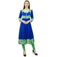 thumbnail image 6 of Phagun Women Rayon Anarkali Printed Kurti Chic Style Flared Tunic Dress Indian Kurta, 6 of 8