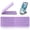 Purple, variant on Mini Foldable Bluetooth Keyboard - Portable Wireless Full Size Keyboard (Sync Up to 3 Devices), Ultra-Slim Aluminum Travel Folding Keyboards for iPhone iPad Mac Android Windows iOS (Green)