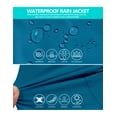 thumbnail image 3 of Little Donkey Andy Men's Waterproof Rain Jacket Outdoor Lightweight Hooded Raincoat for Hiking Golf Travel Fishing Blue S, 3 of 6