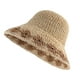 thumbnail image 1 of Sombrero de paja de ala grande de verano con circunferencia de la cabeza de 56-58 cm, sombrero de playa tejido para exteriores, sombrero para el sol con protección solar y anti-ultravioleta, 1 of 6
