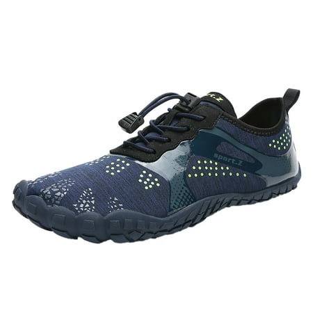 

Sneakers Women Mens Casual Shoes Breathable Non Slip Beach Shoes Mesh Dark Blue 45