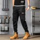 thumbnail image 4 of Pantalones de trekking de otoño para hombre, pantalones de carga para hombre de color caqui y gris, ropa técnica informal de nailon de gran tamaño, novedad más barata, 4 of 5