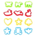 thumbnail image 1 of Miangastore Durable Plastic Clay Cutter Set with Embossing Molds for Kids Play and Learning 12pcs, 1 of 9