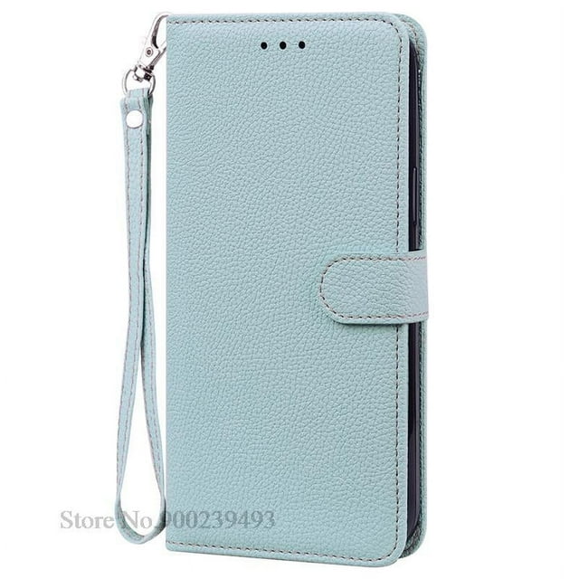 For Redmi Note 13 Case For Xiaomi Redmi Note 13 Pro 4G Case Leather Wallet Flip Case For Redmi Note 13 Pro Plus 5G Cover Fundas Light Blue-Strap Note 13 Pro 5G