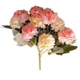thumbnail image 2 of Artificial Hydrangea Flowers Wedding Bouquet Peony Decor Plastic Flower Arrangements Table Centerpieces Cream, 2 of 8
