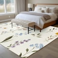 thumbnail image 4 of 5x7 Area Rugs for Living Room, Spring Floral Non Slip Area Rugs for Kitchen Bedroom Entryway, Watercolor Summer Elegant Botanical Washable Carpet Runner Rug Floor Mats for Bedroom Home Decor, 4 of 8
