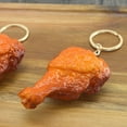 thumbnail image 4 of Realistic BBQ Food Keychain Set Grilled Chicken Wing Sausage Charm, 4 of 7