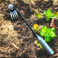 thumbnail image 4 of Excavadora Manual De Malezas Claw Weeder 4 dientes Stand Up Weed Puller para jardín césped patio trasero (40 cm), 4 of 7