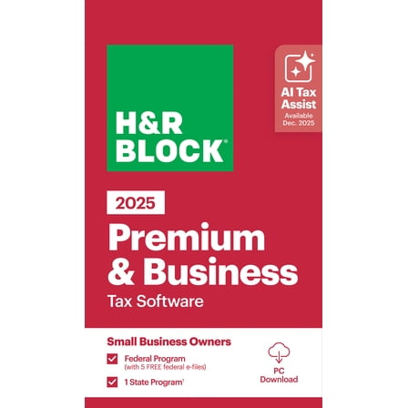 H&R Block Tax Software Premium & Business 2025 - STORE